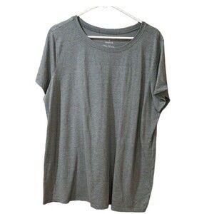 Torrid Plus Size 2X Gray Super Soft Classic Fit T-Shirt Short Sleeve Tee Top